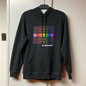 New York or Nowhere Confetti Bodega Hoodie Unisex Size Medium